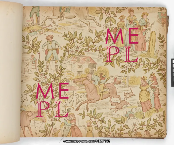 : Page from New Artistic Wall Papers : Page from New Artistic Wall Papers