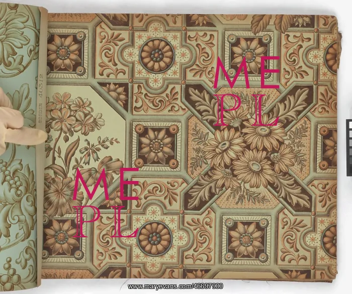 : Page from New Artistic Wall Papers : Page from New Artistic Wall Papers