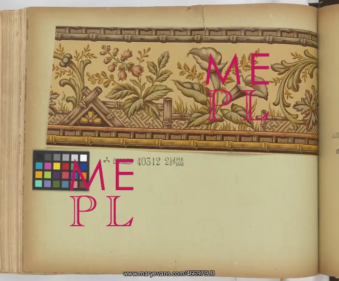 : Page from New Artistic Wall Papers : Page from New Artistic Wall Papers
