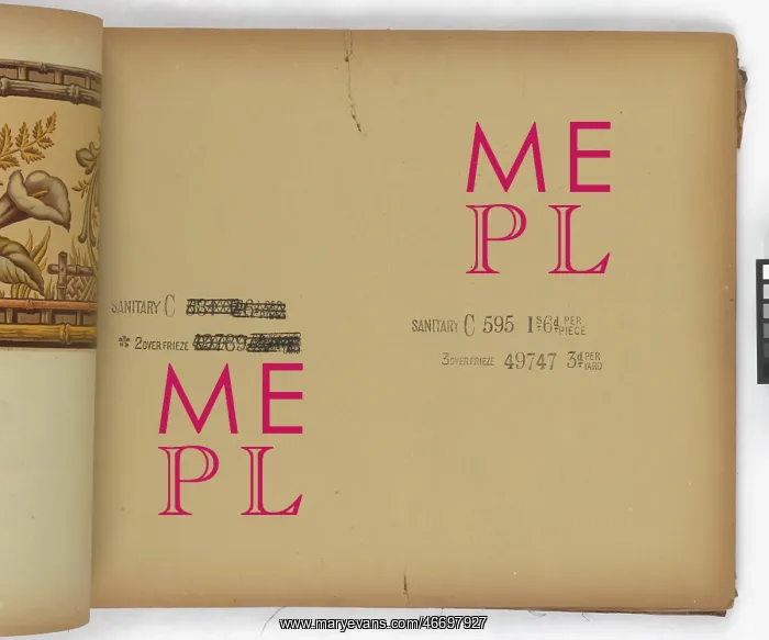 : Page from New Artistic Wall Papers : Page from New Artistic Wall Papers