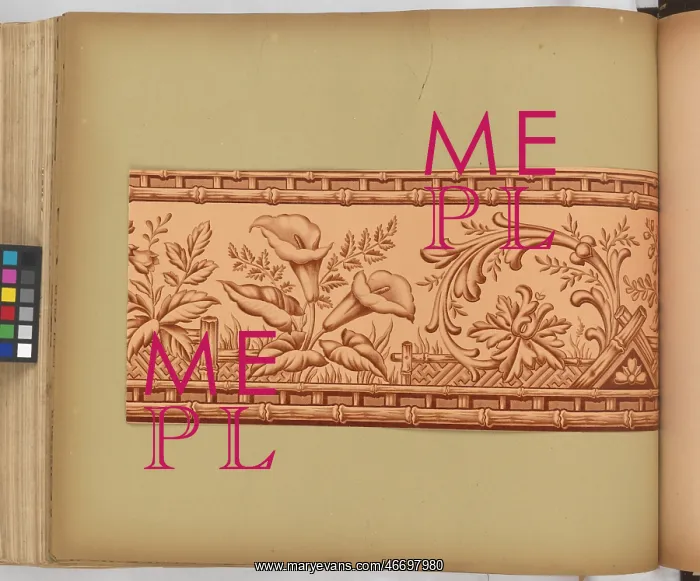 : Page from New Artistic Wall Papers : Page from New Artistic Wall Papers