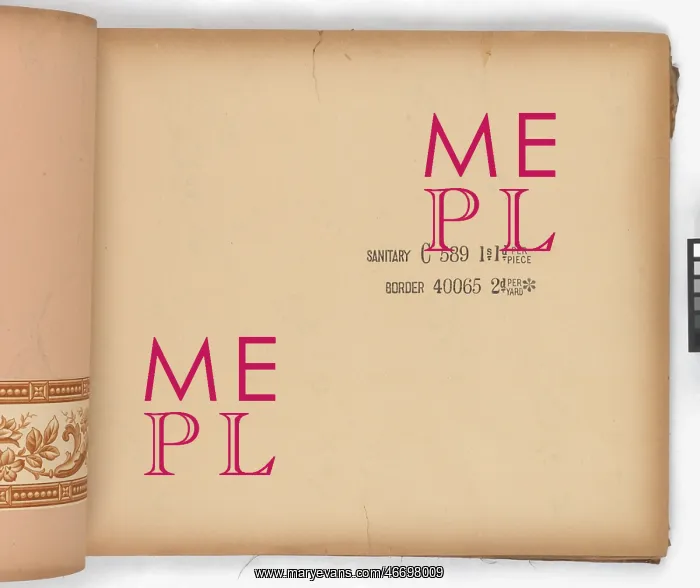 : Page from New Artistic Wall Papers : Page from New Artistic Wall Papers