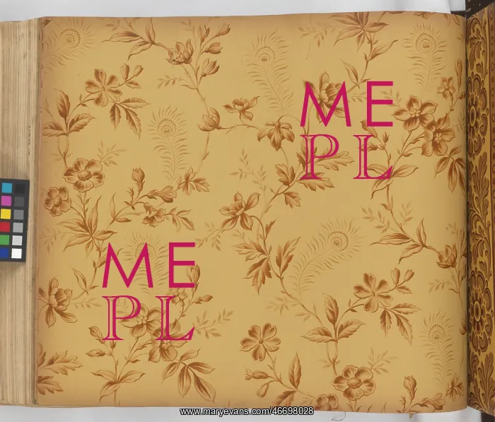: Page from New Artistic Wall Papers : Page from New Artistic Wall Papers