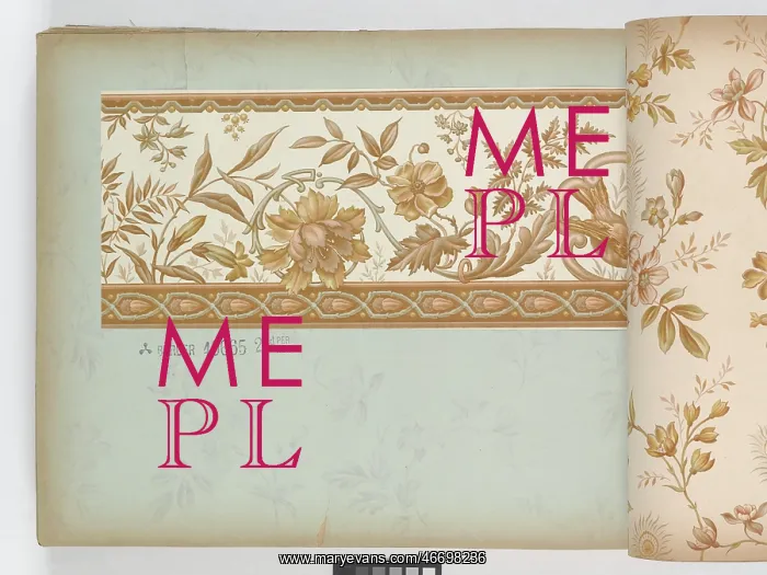 : Page from New Artistic Wall Papers : Page from New Artistic Wall Papers