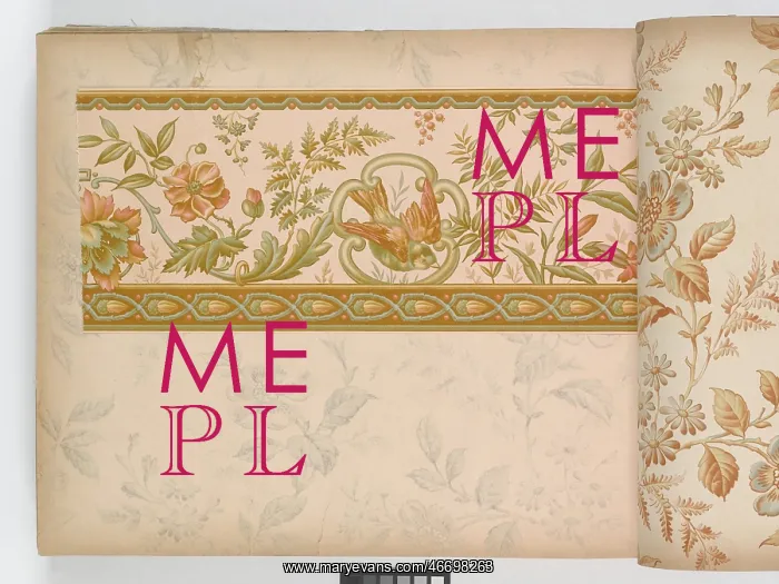 : Page from New Artistic Wall Papers : Page from New Artistic Wall Papers