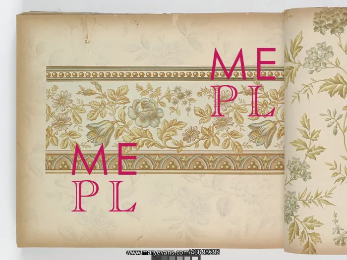 : Page from New Artistic Wall Papers : Page from New Artistic Wall Papers