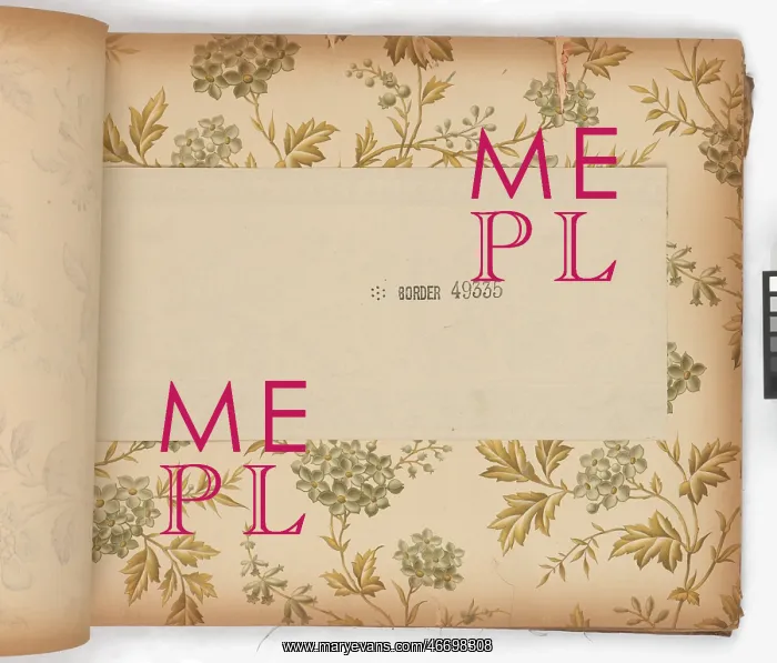 : Page from New Artistic Wall Papers : Page from New Artistic Wall Papers