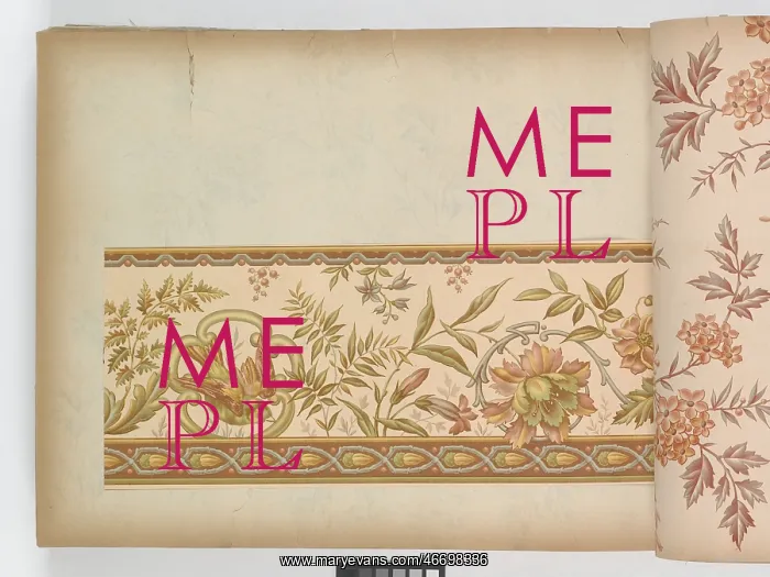 : Page from New Artistic Wall Papers : Page from New Artistic Wall Papers