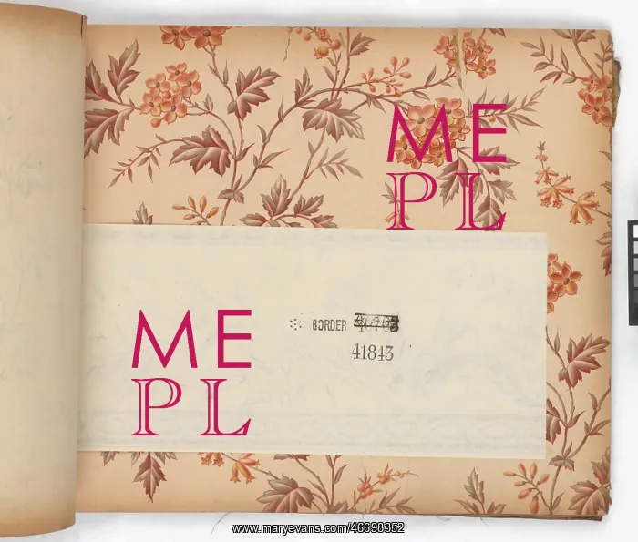 : Page from New Artistic Wall Papers : Page from New Artistic Wall Papers