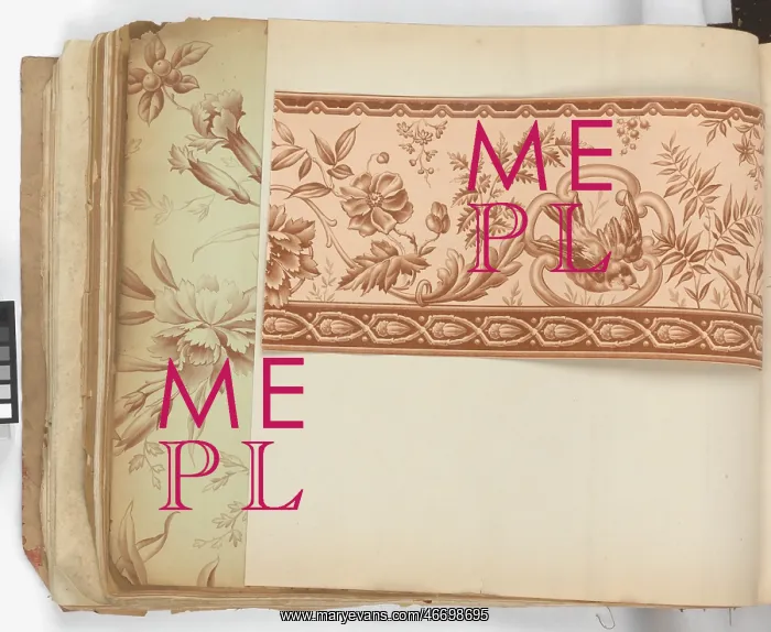 : Page from New Artistic Wall Papers : Page from New Artistic Wall Papers