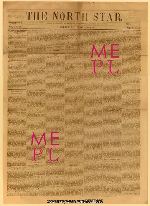 : Front page of THE NORTH STAR, June 2, 1848, ? : Front page of THE NORTH STAR, June 2, 1848, ?