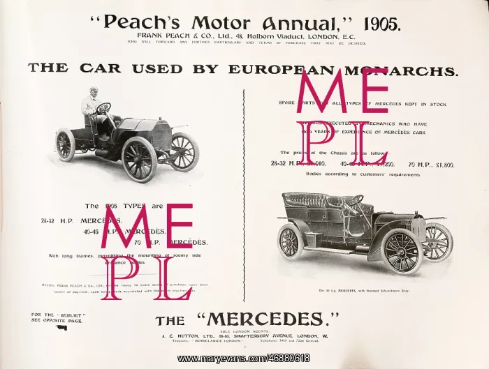 : Page from Peach's Motor Annual : Page from Peach's Motor Annual