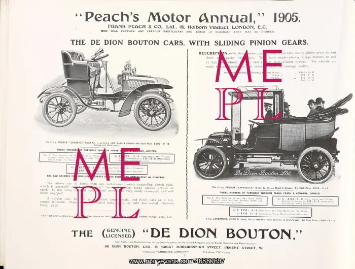 : Page from Peach's Motor Annual : Page from Peach's Motor Annual