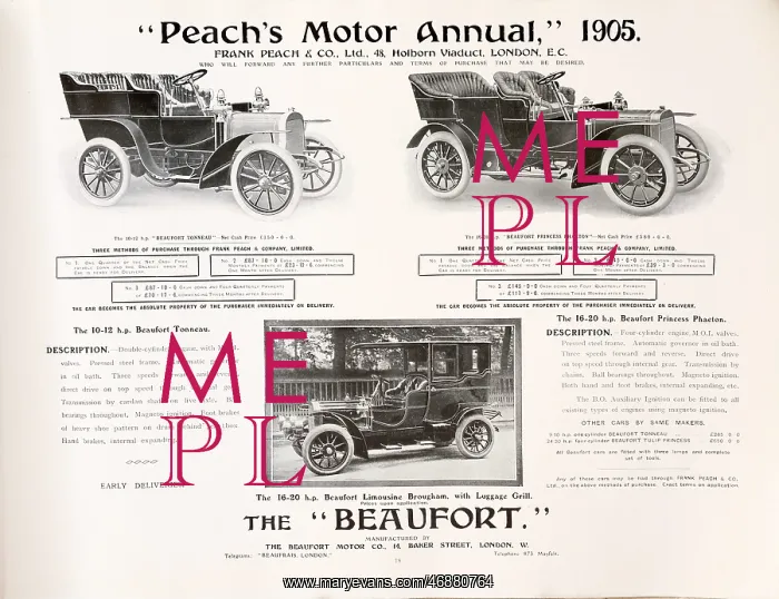: Page from Peach's Motor Annual : Page from Peach's Motor Annual