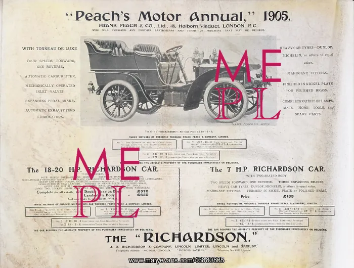  : Page from Peach's Motor Annual