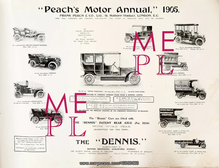 : Page from Peach's Motor Annual : Page from Peach's Motor Annual