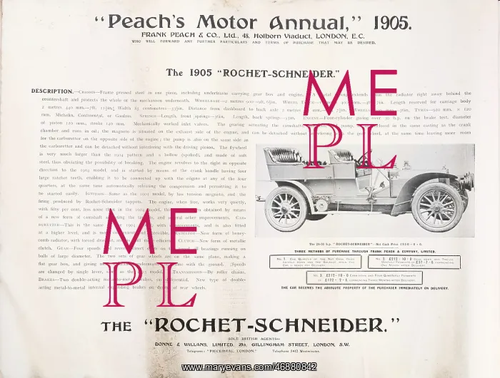 : Page from Peach's Motor Annual : Page from Peach's Motor Annual