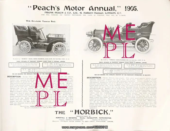 : Page from Peach's Motor Annual : Page from Peach's Motor Annual