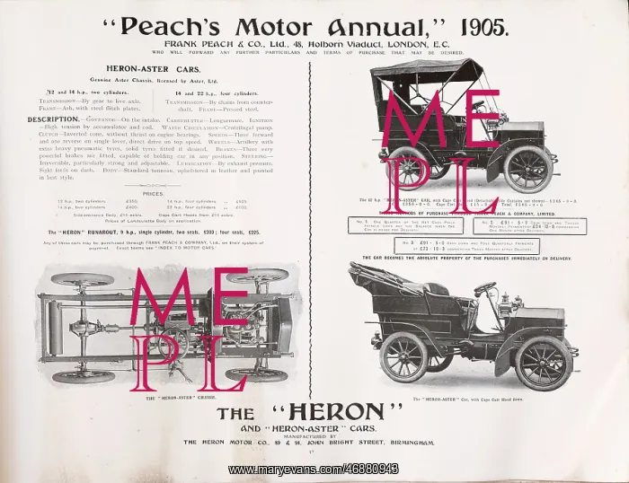 : Page from Peach's Motor Annual : Page from Peach's Motor Annual