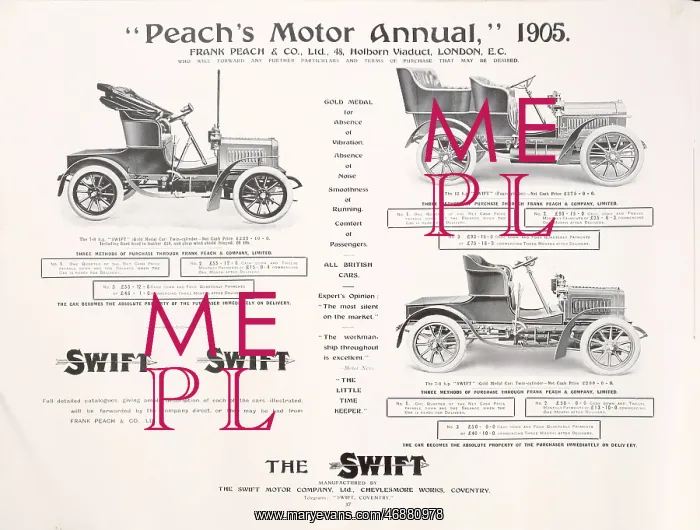 : Page from Peach's Motor Annual : Page from Peach's Motor Annual