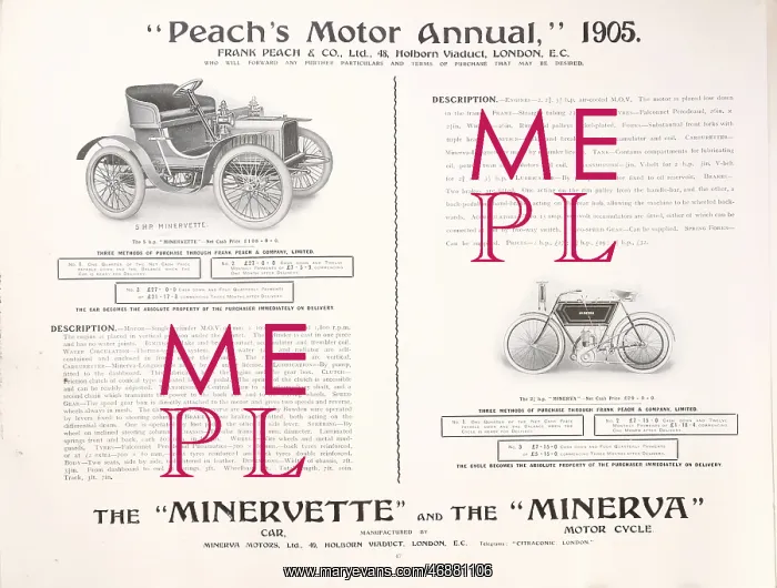 : Page from Peach's Motor Annual : Page from Peach's Motor Annual