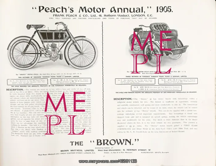 : Page from Peach's Motor Annual : Page from Peach's Motor Annual
