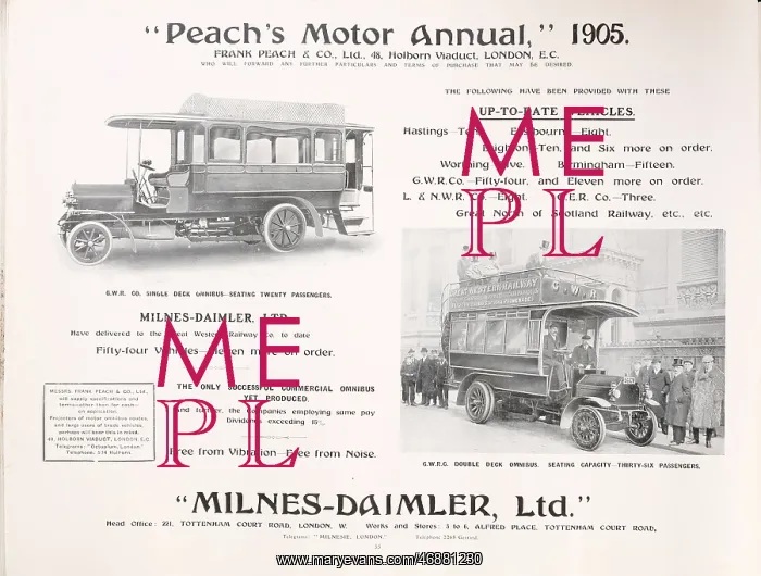 : Page from Peach's Motor Annual : Page from Peach's Motor Annual