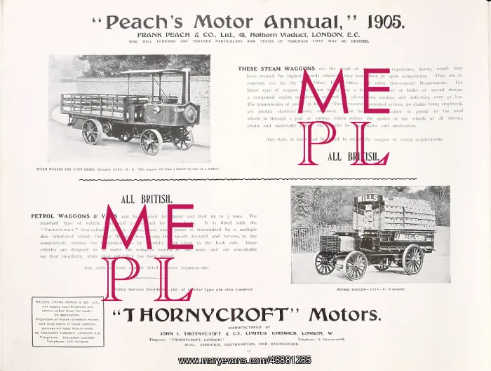 : Page from Peach's Motor Annual : Page from Peach's Motor Annual