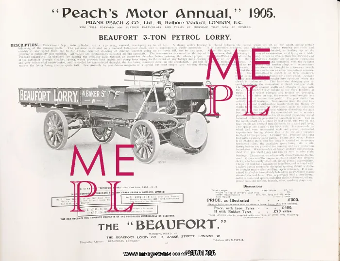 : Page from Peach's Motor Annual : Page from Peach's Motor Annual