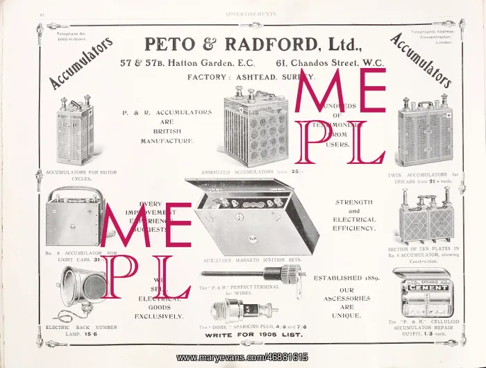 : Page from Peach's Motor Annual : Page from Peach's Motor Annual