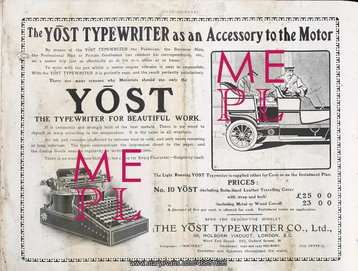 : Page from Peach's Motor Annual : Page from Peach's Motor Annual