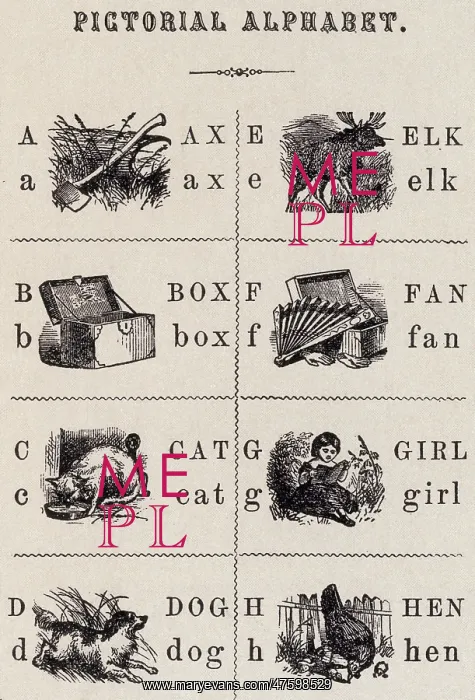 : a Page from The Pictorial Alphabet : a Page from The Pictorial Alphabet