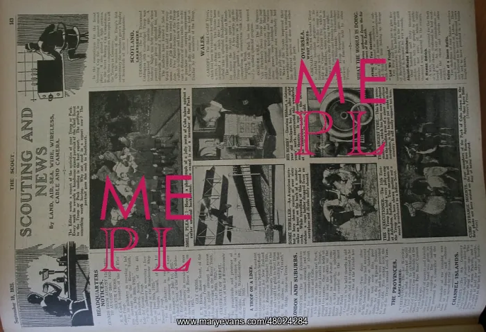 : Page from The Scout newspaper : Page from The Scout newspaper