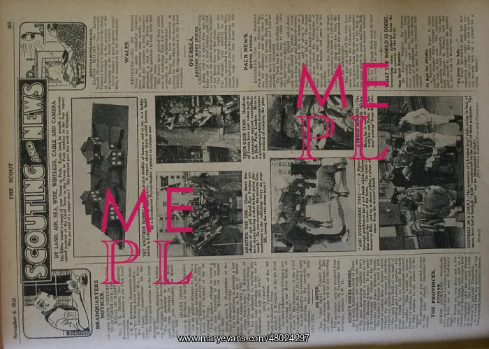 : Page from The Scout newspaper : Page from The Scout newspaper