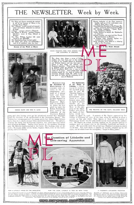 : Page from The Sphere, 4th May 1912 : Page from The Sphere, 4th May 1912