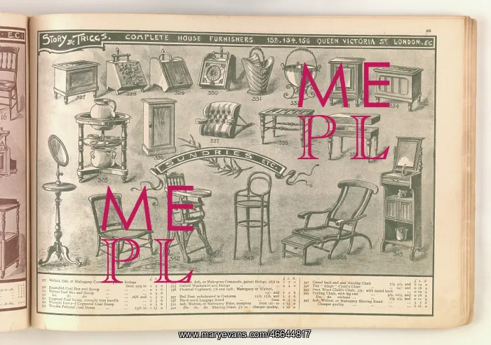 : Page from Useful Artistic Furniture : Page from Useful Artistic Furniture