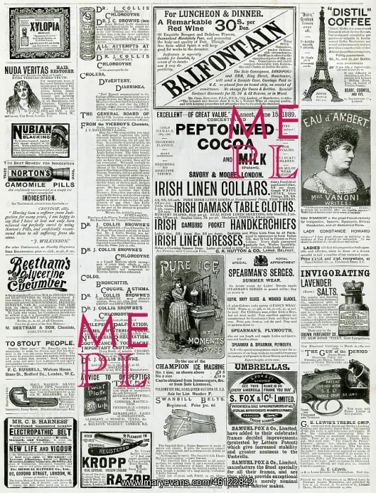: Page of Victorian adverts - 1889 : Page of Victorian adverts - 1889