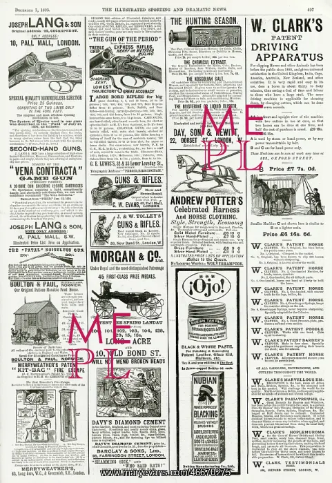 : Page of Victorian adverts - 1895 : Page of Victorian adverts - 1895