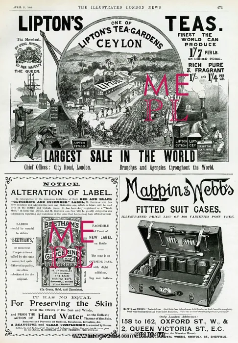 : Page of Victorian advertisements 1896 : Page of Victorian advertisements 1896