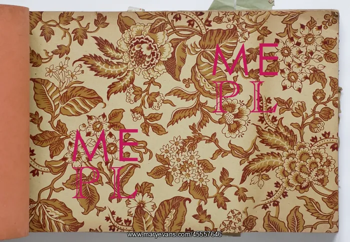 : Page from a wallpaper sample book : Page from a wallpaper sample book