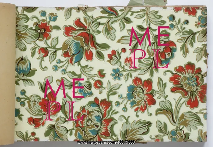  : Page from a wallpaper sample book