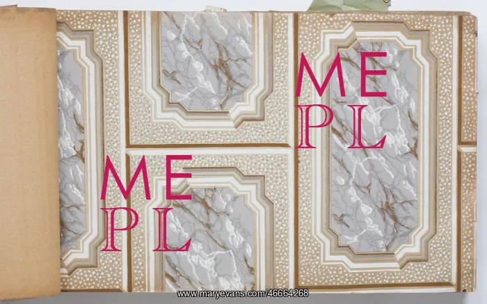 : Page from a wallpaper sample book : Page from a wallpaper sample book