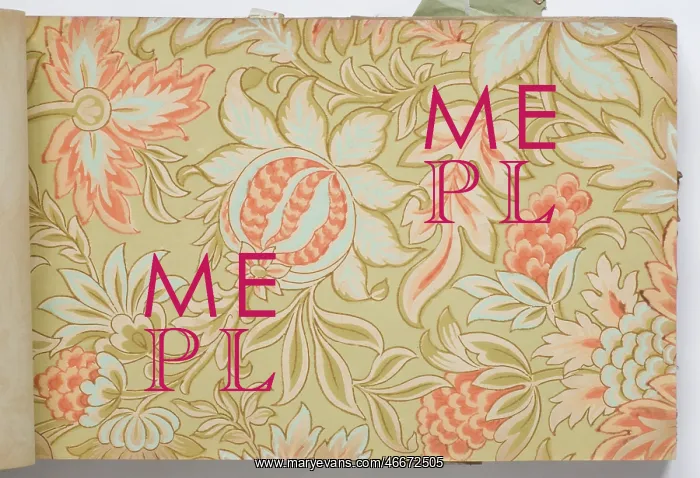  : Page from a wallpaper sample book