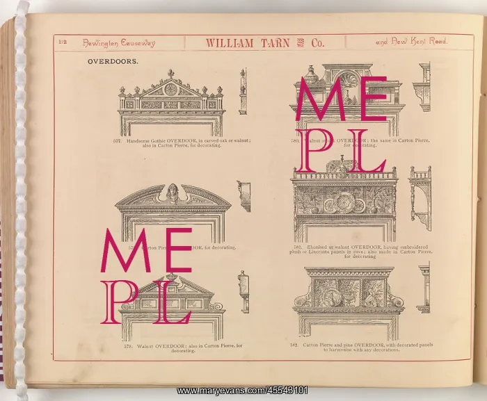 : Page from William Tarn and Co.'s Illustrated Catalogue: wit : Page from William Tarn and Co.'s Illustrated Catalogue: wit