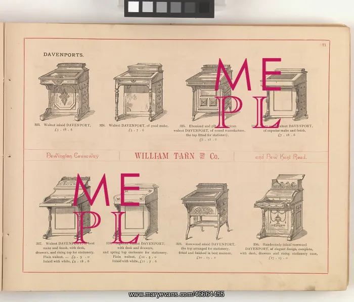 : Page from William Tarn and Co.'s Illustrated Catalogue: wit : Page from William Tarn and Co.'s Illustrated Catalogue: wit