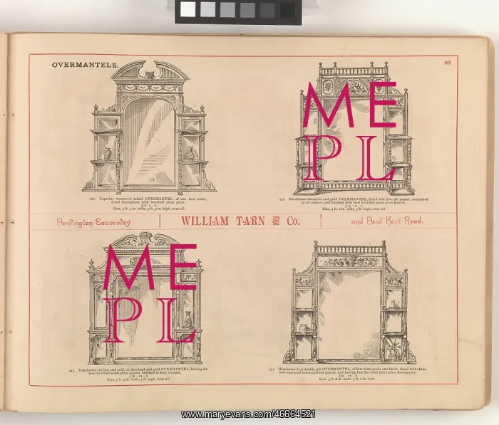 : Page from William Tarn and Co.'s Illustrated Catalogue: wit : Page from William Tarn and Co.'s Illustrated Catalogue: wit