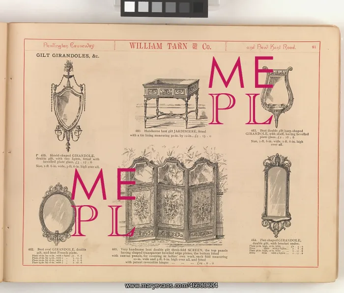 : Page from William Tarn and Co.'s Illustrated Catalogue: wit : Page from William Tarn and Co.'s Illustrated Catalogue: wit