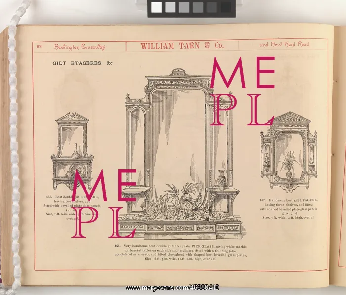 : Page from William Tarn and Co.'s Illustrated Catalogue: wit : Page from William Tarn and Co.'s Illustrated Catalogue: wit