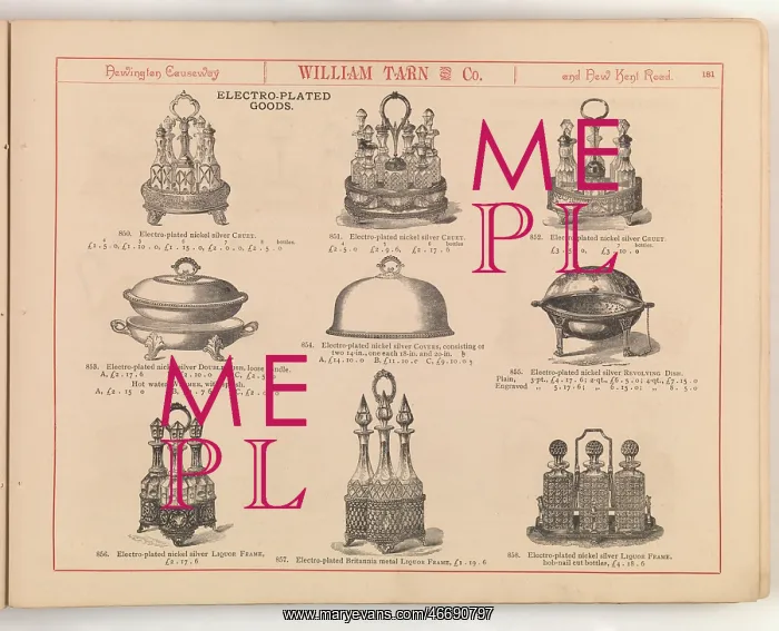 : Page from William Tarn and Co.'s Illustrated Catalogue: wit : Page from William Tarn and Co.'s Illustrated Catalogue: wit