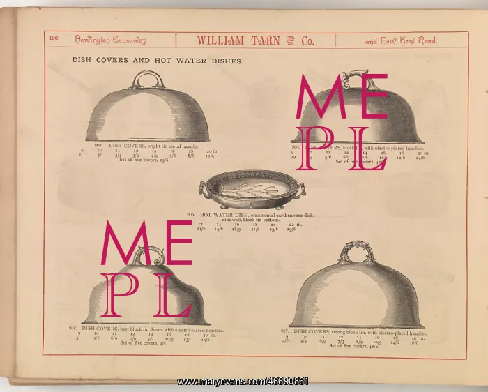 : Page from William Tarn and Co.'s Illustrated Catalogue: wit : Page from William Tarn and Co.'s Illustrated Catalogue: wit